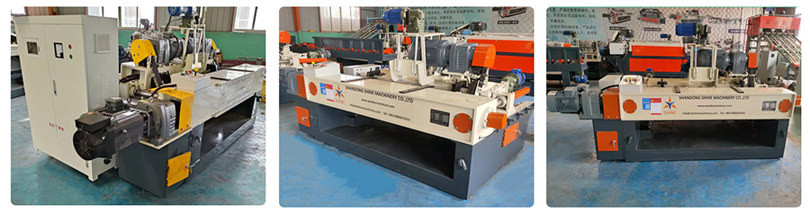 Veneer peeling machine